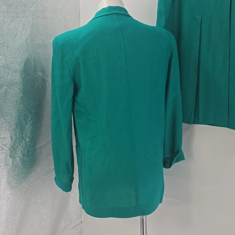 Christian Dior Vintage Teal Skirt Set‎